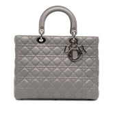 Large Lambskin Cannage Lady Dior